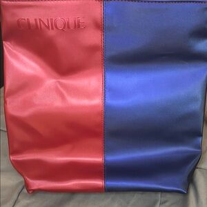 Clinique Red and Blue Women's Bag
